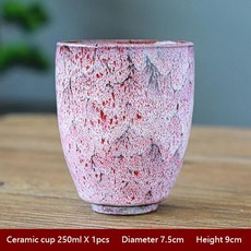 클래식 사우디 세라믹 커피 컵 일본 선물 언더글레이즈 색상 쿵푸, 6.E, 1개