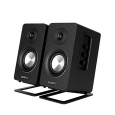 블루투스 스피커 SAUNGYU 미니 게임 북쉘프 데스크탑 20 시스템 PC 노트북용 스탠드 포함 3 인치 사운드바 DAC BK3020A 80W, 1) Speaker With Stand  31.25