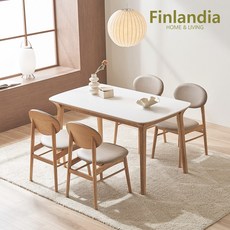핀란디아 헤네시 포세린 세라믹 4인 식탁세트(의자4), 단품