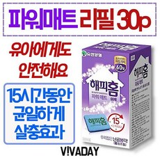 도매팡팡 해피홈 파워매트 30매 모기 파리 살충제, 1