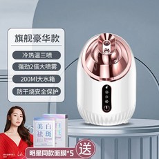 페이스스티머 가정용 마사지샵 얼굴스팀기 페이스 수분 피부샵, C. 화이트 냉온 200ml