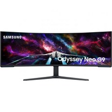 SAMSUNG 57 오디세이 Neo G9 시리즈 듀얼 4K UHD 1000R 커브드 게이밍 모니터 240Hz 디스플레이 포트 2.1로 1ms 퀀텀 미니 LED 디스플레이HDR