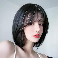 앞머리정수리가발
