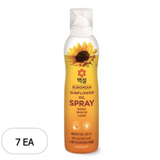 백설 유러피안 해바라기유 스프레이, 7개, 200ml