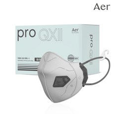 아에르 Pro QX2 1급 방진마스크 1BOX (10개입) 용접용 AQX201F (프로 큐엑스2) / 산업용 공사현장 분진마스크 냄새제거용 활성탄 첨가, 화이트, 1개, 10개입