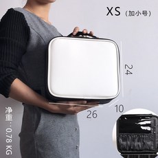 메이크업 캐리어 가방 전문가용 메이컵 박스 파우치, XS[화이트 휴대용]