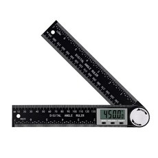 DFsucces 200mm LCD 디지털 각도계 각도기 액정화면 0-360° 측정 범위 자유 조정
