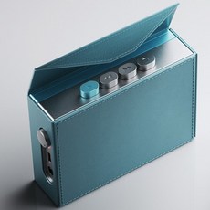 라디오 FiiO CP13 휴대용 스테레오 카세트 플레이어, 블루 컬러와 가죽 커버