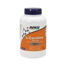 나우푸드 NOW FOODS 엘카르니틴 500mg 180캡슐, 180개, 1개