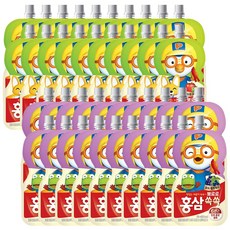 팔도 뽀로로 홍삼쏙쏙 사과 20개+포도 20개, 단품, 1개, 100ml