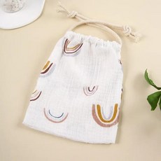 귀여운 곰 드로스트링 백 코튼 아기 필수품 기저귀 가방 화장품 문구 소녀 파우치 쥬얼리 정리함, 17 17