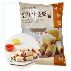 푸드마을 엄지척 소떡롤 1000g 국민간식 소시지 떡 소떡, 1개