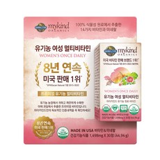  마이카인드 유기농 여성 멀티비타민 1 498mg x 30정, 단품 