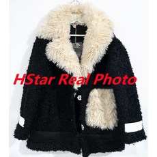 버터 트레치형 코트 인조모피 페이크퍼 Hstar-캐주얼 패션 양모 인조 모피 코트 및 재킷 여성용 두꺼운
