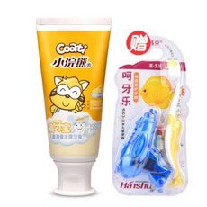 작은 너구리 어린이 치약 0-6 세 치아 교체 기간 삼킬 수 있습니다 6-12 세 칼슘 함유 불소 함유 무설탕, 1
