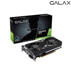 GALAX 지포스 GTX 1650 BLACK EX PLUS OC D6 4GB 그래픽카드