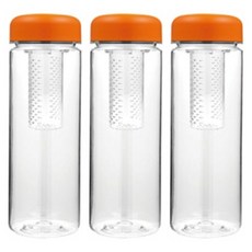 HS굿즈 국내제작 트라이탄 내열 차거름망 티보틀 3개 500ml 350ml, 오렌지3개