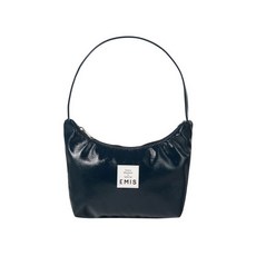 이미스 EMIS ENAMEL HOBO BAG-NAVY