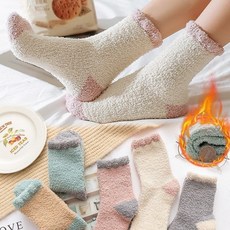 파파삼형제 겨울 수면양말 임산부 기모 산모양말 5켤레, 1세트