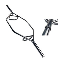 바벨 트랩바 헬스기구 헬스 바벨봉 헥사바 데드리프트 중량봉 육각 타입A, 덤벨전용중공형B블랙, 1개