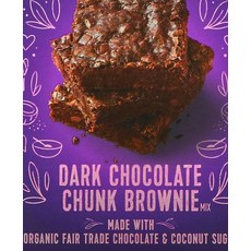 Wholesome Sweeteners 다크 초콜릿 청크 브라우니 믹스 397g(14oz), 1개, 397g