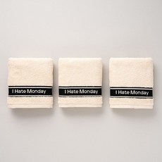 아이헤이트먼데이 I HATE MONDAY COMFORT TOWEL 3 SET, 블루, 선택안함, 3개