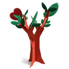 오너클랜 (5명분)퍼즐 행운나무 만들기(종이공작), 본품, 단일