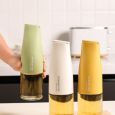 플레로 오토오픈 오일병 500ML 자동개폐 소스병 오일병 양념병, (2입)자동개폐 그린1병+화이트1병