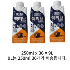 하이뮨 일동후디스 하이뮨 프로틴 밸런스 액티브 초코, 250ml, 108개