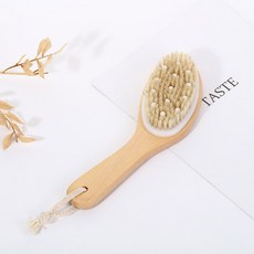 2-in-1 건성 피부 바디 마사지 브러시 천연 강모 각질 제거, G1
