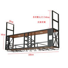 현대적인 레스토랑 바 캐비닛 독특한 나무 보관 와인 상업용 디스플레이 주방 가구, 04 100x30x80cm, 1개