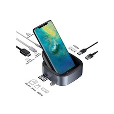 Baseus (베스아스) USB Type C 허브 도킹 스테이션 Type-C HUB typec, 자세한 내용은 참조