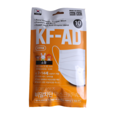 휘게데이즈 KF-AD 비말차단 마스크(소형) 10매입 10개/일회용마스크/의약외품, 10개, 화이트