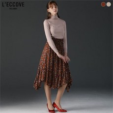 레코브 플라워 밴디드 스트링 스커트