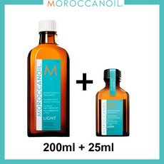 Moroccanoil 모로칸오일 헤어 트리트먼트 200ml+25ml, 라이트 200ml+라이트 25ml