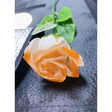 매이노 장미 DIY 다양한 향기 꽃다발 5송이+ 포장 소재, 쇄빙 오렌지1