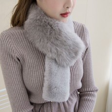 쿠키세븐 P8418 리얼폭스퍼 고리 넥워머5color