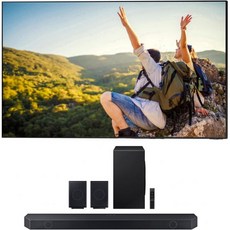 SAMSUNG QN75QN850CFXZA 75인치 8K Neo QLED 스마트 TV with HW-Q990C 11.1.4ch 사운드바 후면 스피커 및 돌비 애트모스