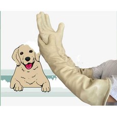 강아지 입질장갑 동물구조 보호 고양이 물림방지 스크래치 안전 목욕 병원, L, 60센티 길이, 60cm 길이 L, 1개