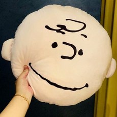 스누피 찰리브라운 쿠션 베개 포인트 쿠션, 찰리 베개 40cm