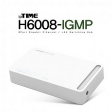 ipTIME 기가비트 스위칭허브, H6008-IGMP, 13세트