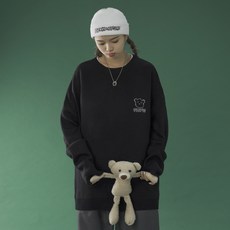 Nov.27 171번 곰돌이 니트 여신상 가을 겨울 루즈핏에 서양풍의 부드러운 니트 입음Z