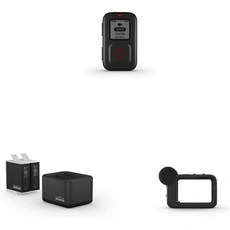 GoPro 리모컨 공식 액세서리 듀얼 배터리 충전기 엔듀로 2개 HERO11 Black/HERO10 Black/HERO9 Black 미디어 모듈, Accessory + Charger + Media Mo