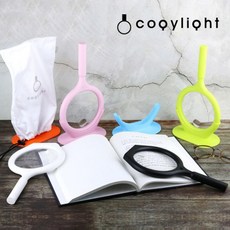 코지라이트 LED핸디형 돋보기 국산 받침대 파우치포함, 블랙