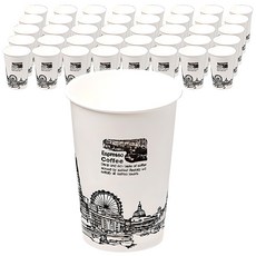 더빈썸 런던 이미지 종이컵 240ml, 100개입, 1개 100개, 1박스