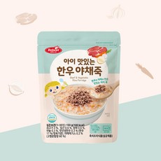 베베스트 아이 맛있는 야채죽 2종 (한우 닭안심살) 150g, 한우 야채죽, 1개 - 베베스트죽