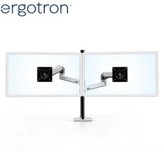 듀얼모니터거치대 Ergotron 45509216 듀얼 스크린 모니터 스탠드 컴퓨터 데스크탑 리프팅 암, NONE, 색상 분류: 알루미늄 색상 45-549-026