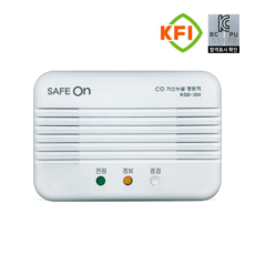 귀뚜라미 세이프온 일산화탄소 가스누설 경보기 가스감지기 KGD-300 KC인증 국내산 (콘센트형)