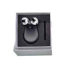 고주파마사지기 ESM LED 리프팅 미세전류 탄력 미백 주름케어 미세 전류 얼굴 마사지 롤러 주름 방지 EMS 페이스 리프트 피부 타이트닝 머신 퍼밍 슬리밍 스킨 케어 도구 뷰티, Black