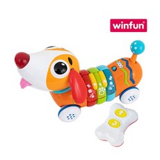 WINFUN 윈펀 똑똑한 무선 강아지 친구 작동완구 멜로디완구 무선조정완구, 윈펀 똑똑한 무선 강아지친구